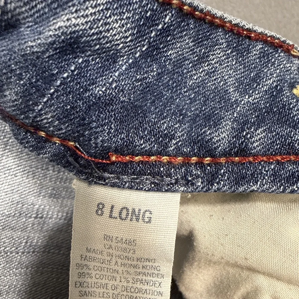 Vintage  HIPSTER American Eagle Low Rise WIDE LEG Boot Cut Jeans WOMNE 8 LONG